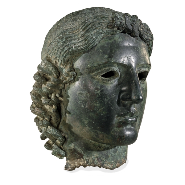 «Apollo Chatsworth», Testa, bronzo, 460 a.C. ca. da Tamasso (Cipro). London, British Museum
