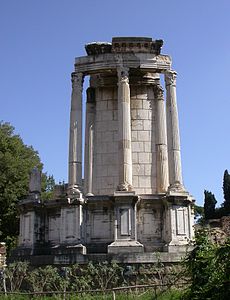 Tempio di Vesta, a Roma.