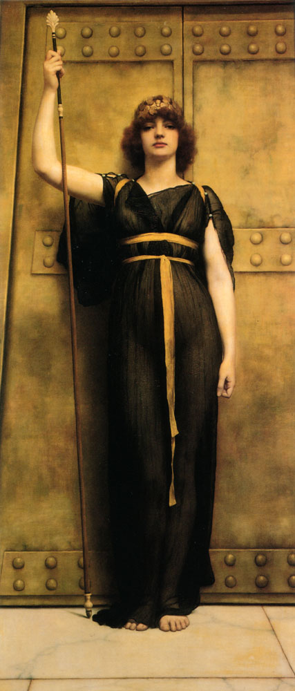 John William Godward, Una sacerdotessa. Olio su tela, 1894.